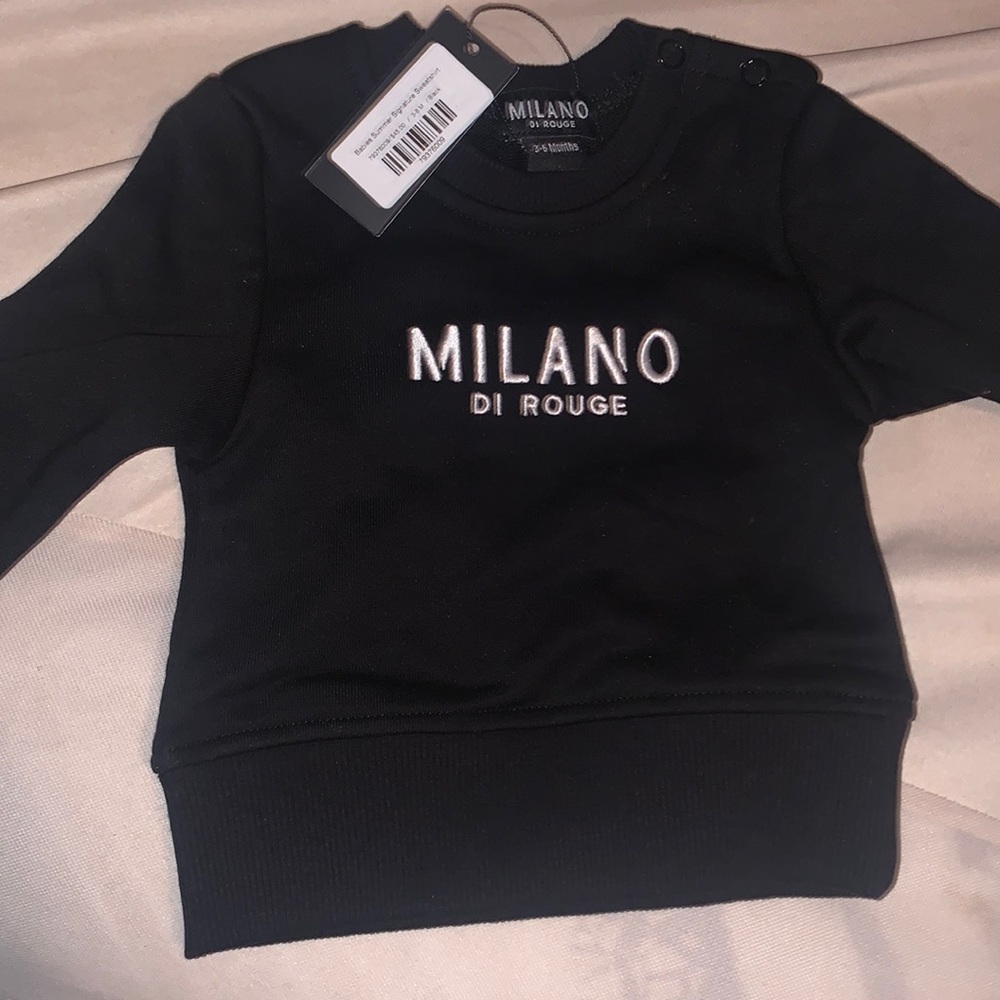Brand new Milano baby sweatshirt.